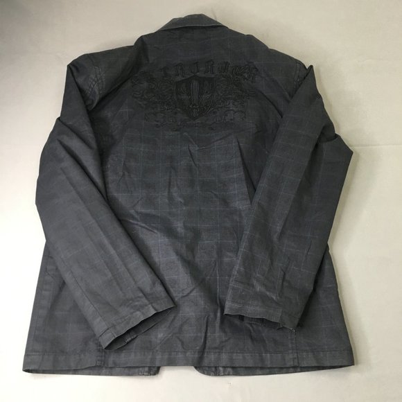 Fort Collins Mens Jacket Black Extra Large Button Long Sleeve Casual Comfort - Picture 2 of 12